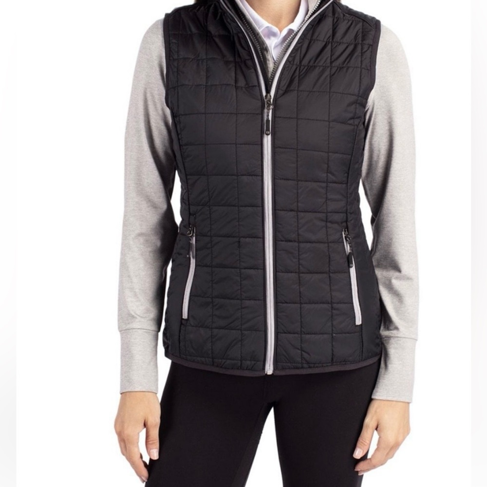Cutter & Buck Black Quilted Vest